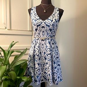 Silky V Neck Sun Dress